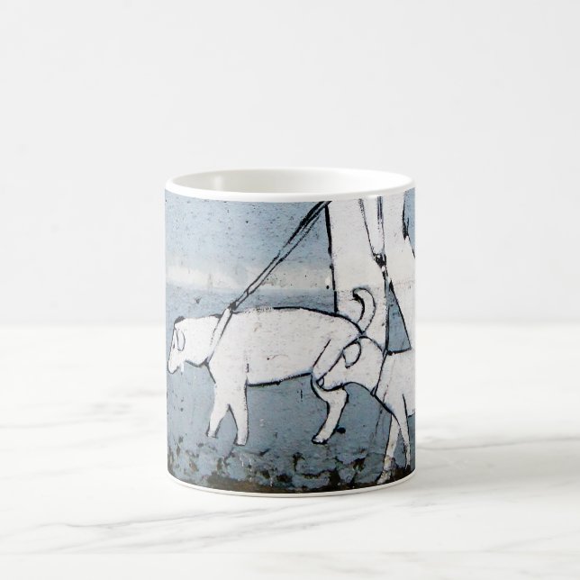 dog walker coffee mug (Center)