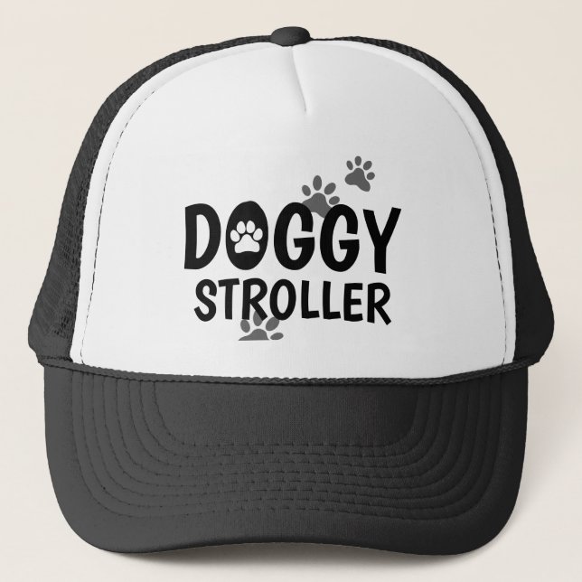 Dog Walker Cute Funny Paw Print Promotional Hat (Front)