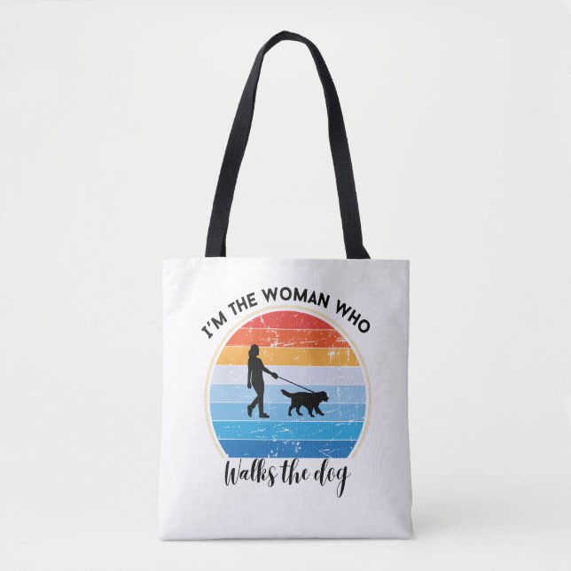 Dog walker gift tote bag (Front)