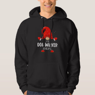 Dog Walker Gnome Matching Family Group Christmas P Hoodie