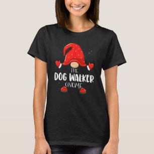 Dog Walker Gnome Matching Family Group Christmas P T-Shirt