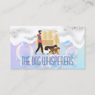 Dog Walker Groomer Pet Store Business Card
