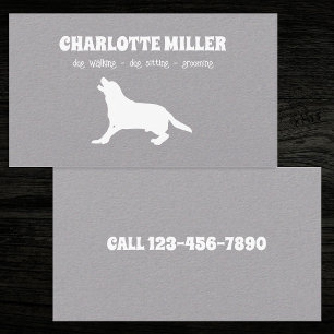 Dog Walker Grooming Dog Sitter Dog Care Business Card
