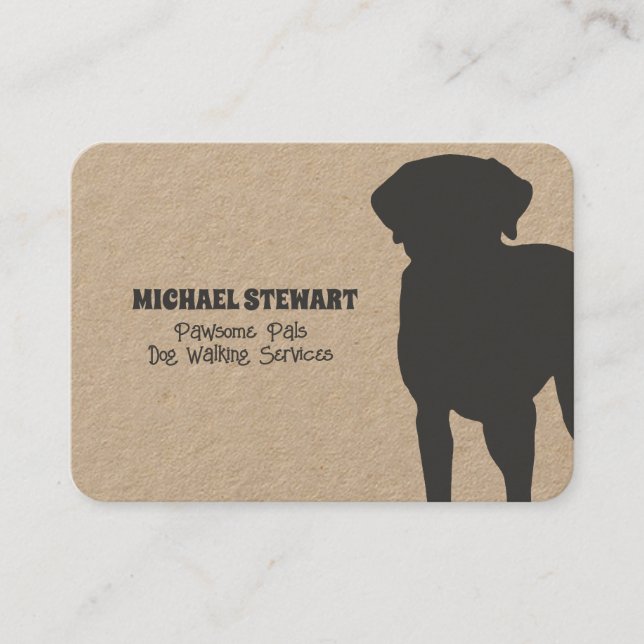  Dog Walker Grooming Sitting Business Card (Front)
