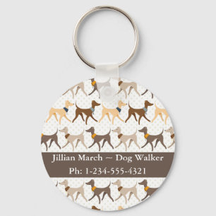 Dog Walker Key Ring