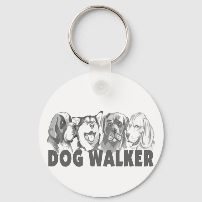 Dog Walker Key Ring (Front)