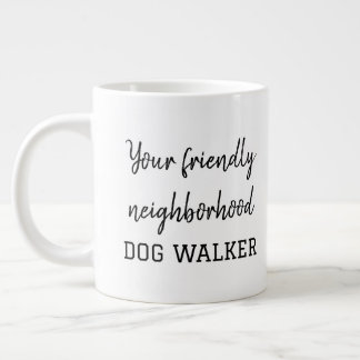 Dog walker large coffee mug