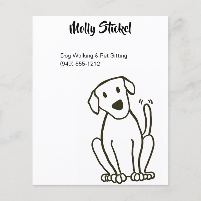 Dog Walker or Pet Sitting Flyer (Front)