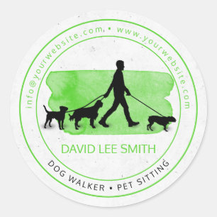 Dog walker / Pet Care Sitting Classic Round Sticker