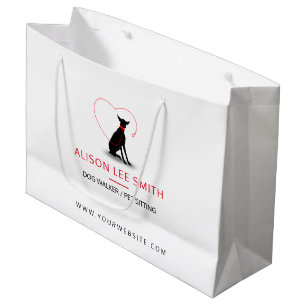 Dog walker / Pet Care Sitting Large Gift Bag