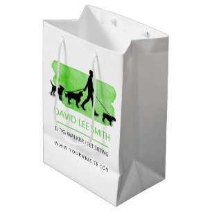 Dog walker / Pet Care Sitting Medium Gift Bag