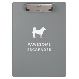 Dog Walker & Pet Sitter Grey Clipboard