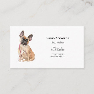 Dog Walker Pet Sitting Business Card