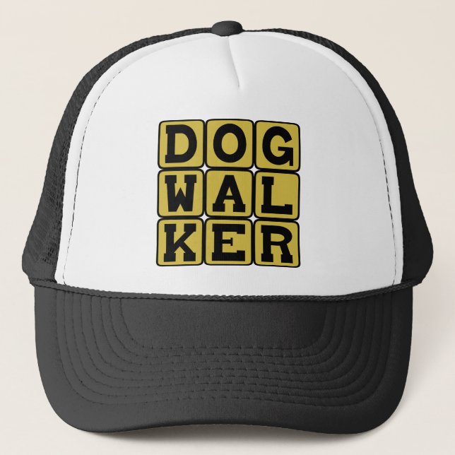 Dog Walker, Petsitting Profession Trucker Hat (Front)
