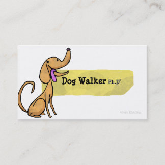 Dog Walker Ph.D Business Card
