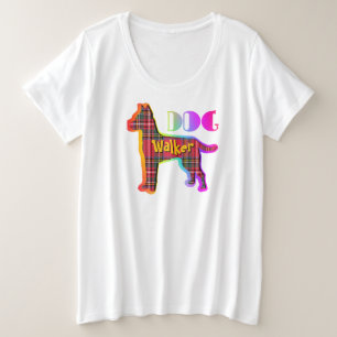 Dog Walker Plus Size T-Shirt