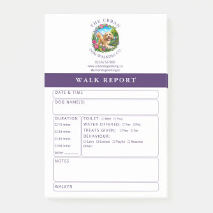 Dog Walker Report Post-It Notes - Cockapoo