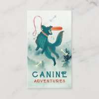 Dog Walker Sitter Jumping Dog Frisbee