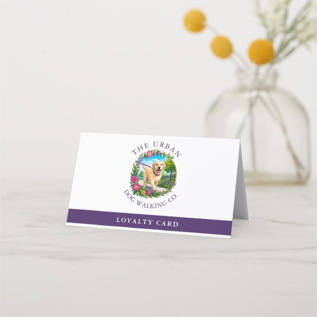 Dog Walker Trainer Loyalty Card Labrador (Front)