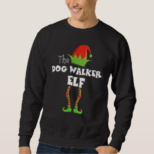 Dog Walker Xmas Pajama Sweatshirt