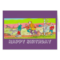 Dog walkers Birthday dog card