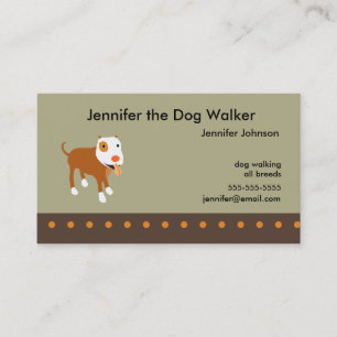 Dog Walker's Business Card