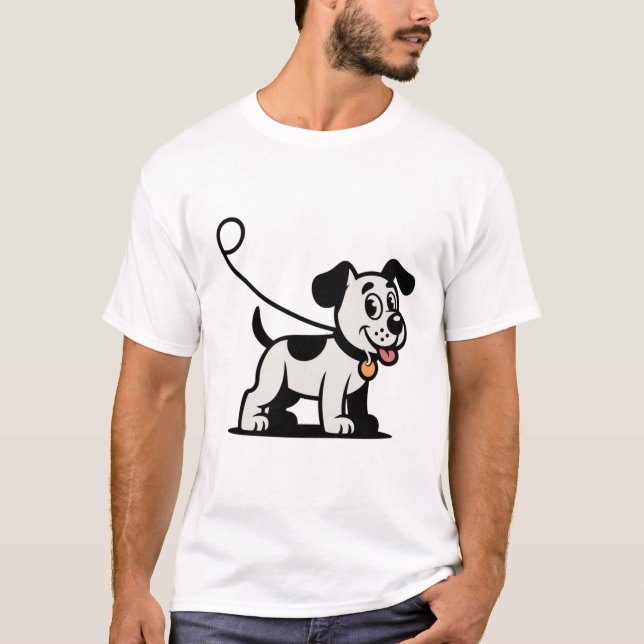 Dog Walking Buddy Shirt – Fun Casual Dog Lover Tee (Front)