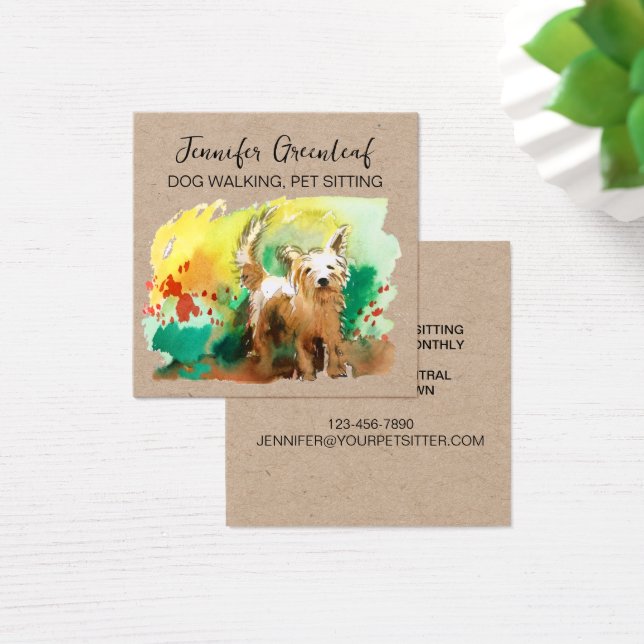 Dog walking Business Card (Desk)