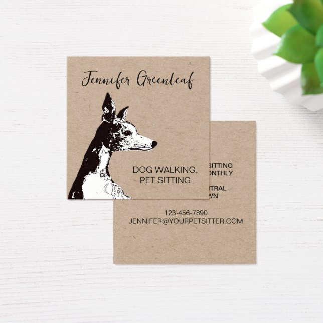 Dog walking Business Card (Desk)