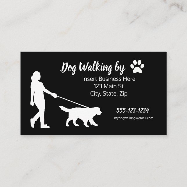 Dog Walking Business Cards (Front)