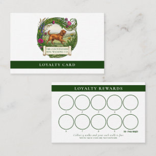 Dog Walking Business Loyalty Card - Cocker Spaniel