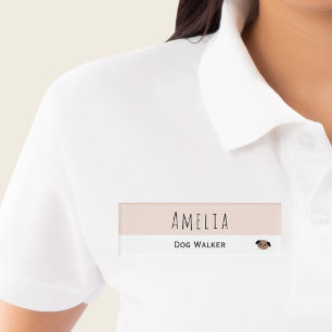 Dog Walking Business - Young Entreprenuer Name Tag