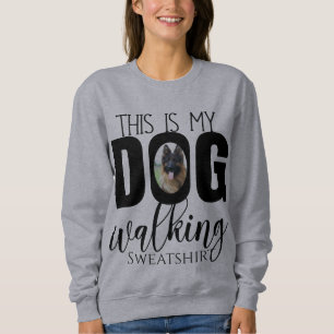 Dog Walking Custom Photo Sweatshirt