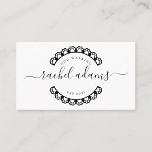 Dog walking.dog sitting,dog grooming business card