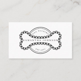 Dog walking.dog sitting,dog grooming in your colou business card
