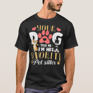 Dog Walking Gift For Dog Walker Pet Sitter Funny  T-Shirt