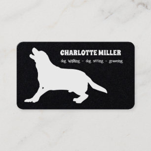 Dog Walking Grooming Dog Sitter Dog Business Card