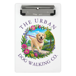 Dog Walking Mini Clipboard with Labrador