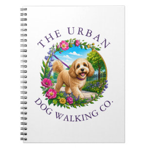 Dog Walking Notebook with Cockapoo