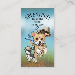 Dog Walking or Pet Boarding Business Card