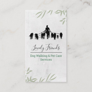 Dog Walking & Pet Care Services Business Card