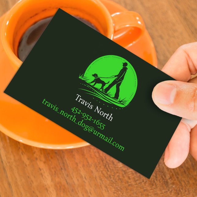 Dog Walking Pet Hiking Business Card Template (Creator Uploaded)
