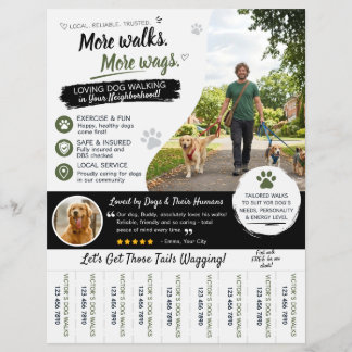 Dog Walking Pet Sitter Business Flyers 
