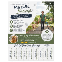 Dog Walking Pet Sitter Business Flyers 