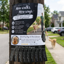 Dog Walking Pet Sitter Business Flyers