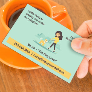 Dog Walking Pet Sitting Boarding Business Card