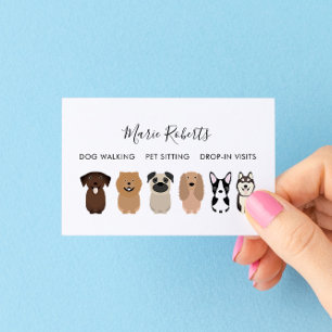 Dog Walking, Pet Sitting, Cat Care, Boarding Busi Business Card