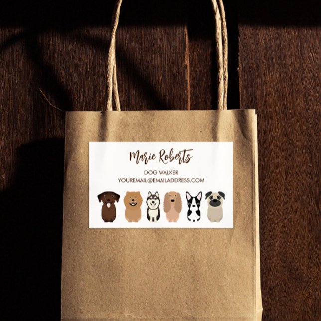 Dog Walking, Pet Sitting, Cat Care, Boarding Rectangular Sticker (Creator Uploaded)