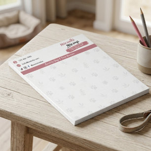 Dog Walking Pet Sitting Small Business Notepads