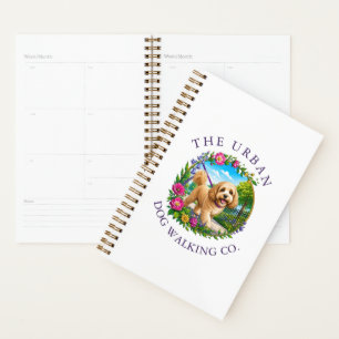 Dog Walking Planner with Cockapoo